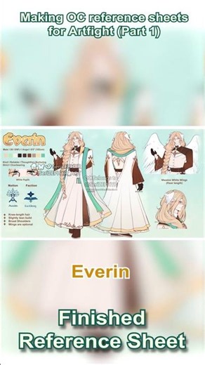 Making OC Reference Sheets for Artfight (Part 1)