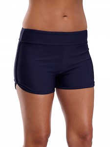 Charmo Swim Board Shorts for Womens Tummy Control Swim Shorts Solid Boardshorts