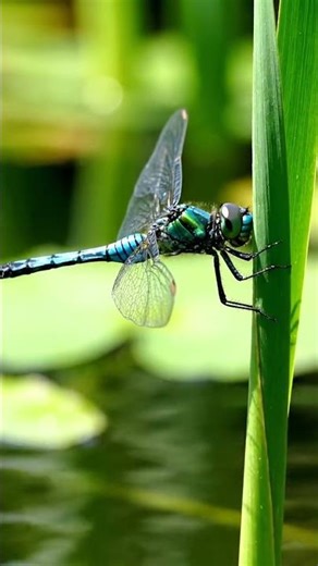 Emperor Dragonfly in Hyper-Realistic 8K! 🐲💧 #shorts #dragonfly #wow |