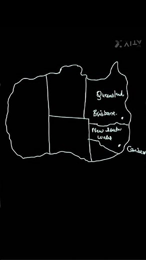 simple political map of australia for exams #geographythroughmaps #shortsworkdmapping