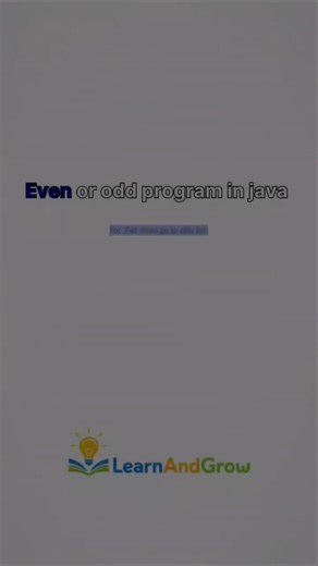 “Even or Odd in Java 🔥 | 5 Sec Trick Every CSE Student Must Know!” || #java #javaprogramming