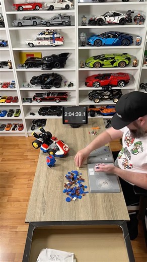 Building LEGO Mario Kart in Time-Lapse