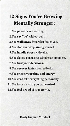 If You Do These 12 Things You're Mentally Stronger Than Most #mindset #psychology #confidence