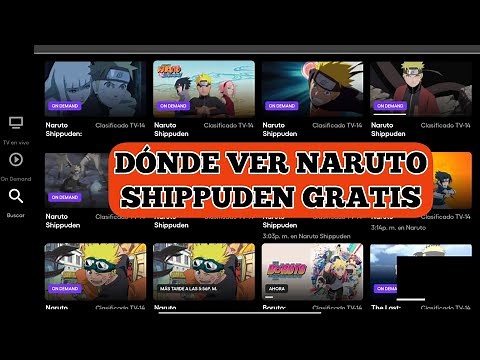 DÓNDE ver NARUTO SHIPPUDEN en español latino COMPLETO GRATIS - 100% LEGAL 2025