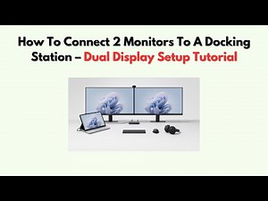 How to Connect 2 Monitors to a Docking Station – Dual Display Setup Tutorial