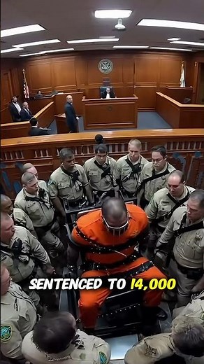 Inmate EXPLODES After Hearing 14,000-Year Sentence | Courtroom CCTV Footage
