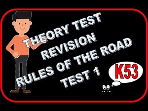 K53 Theory test/ rules of the road / test 1/ learners license
