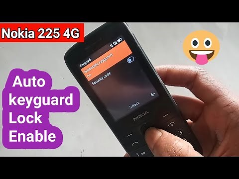 Nokia 225 4g auto Keyguard Lock on off settings