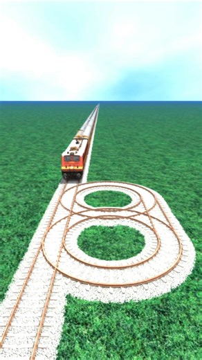 Funny Train Drift at Dangerous Crossing 😲🔥 | Train Simulator Indian Train #shorts