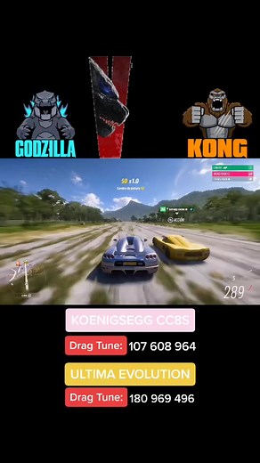 KOENIGSEGG vs ULTIMA EVOLUTION Drag Race Comparison