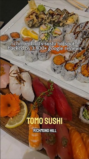 RICHMOND HILL'S SUSHI HOTSPOT—BACKED BY 3,800+ GOOGLE REVIEWS / Tomo Sushi 🇯🇵🇰🇷 / 📍 Richmond Hill 🇨🇦