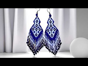 Live Beading Tutorial: Brick Stitch Fringe Earrings (Beginner Friendly)