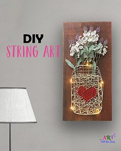 6.2K views | DIY String Art | Wall Decor Ideas | Simple String art...