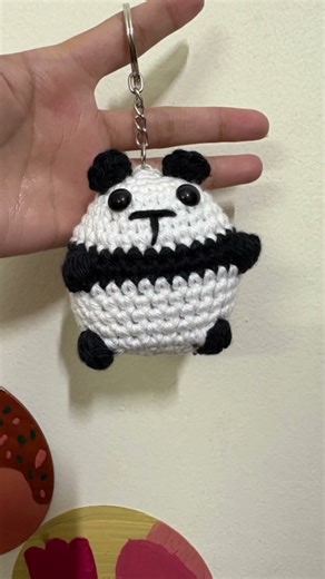 Panda crochet, cutest animal. #crochet #crochetpatterns #amigurumi #gift #smallbusiness #handmade