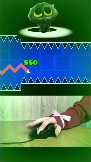 Can I Beat The IMPOSSIBLE ScatMan Wall Challenge? 🤔 #shorts #geometrydash