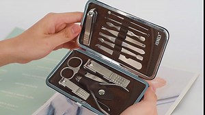 Manicure Set Nail Care Kit Professional 12 In 1 Stainless Steel Nail Clipper Set for Women Travel Grooming Kit Pedicure Tool Toenail Scissors Fingernail Cleaning Cuticle Trimmer Red, Gifts for Mom