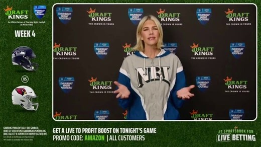 DraftKings TV Spot, '2025 Week Four: Seahawks vs. Cardinals: Live Touchdown Profit Boost'