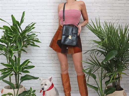 70s Leather Wallet Purse | Vintage Black Leather Crossbody Card Holder Flat Bag - Etsy