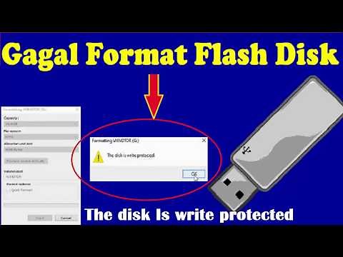 Cara Format Flash Disk Yang terkunci