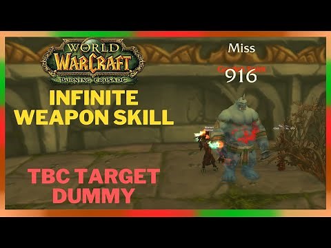 WoW Classic TBC: Infinite Weapon Skill and Target Dummy DMN Treasure Run