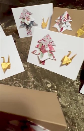 Christmas Origami Cards Sets - Etsy