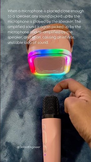 Microphone-Speaker Feedback Loop #electronics #speaker #microphone