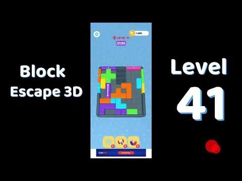 Block Escape 3D Level 41 🧩 | Addictive 3D Block Puzzle Gameplay | Solutionguruji