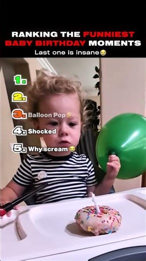 Ranking Funniest Babies Birthday Moments🎂
