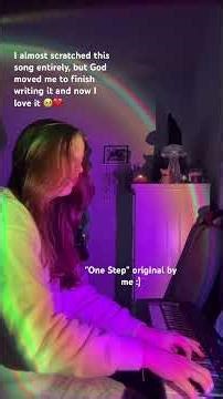 "One Step" original by me :) verse one and chorus #music #song #piano #christiansong #shorts
