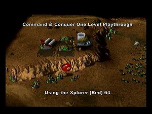 Command & Conquer One Level Playthrough using the Xplorer 64 (Red Label) for N64 :D #Nintendo #N64
