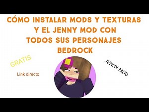 Jenny mod con sus personajes |Minecraft bedrock y tutorial de como instalar mods, directo al grano#1