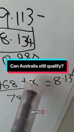 Replying to @Lewis Can Australia still qualify? Let’s do the maths! #australiacricket #zimbabwe #t20worldcup