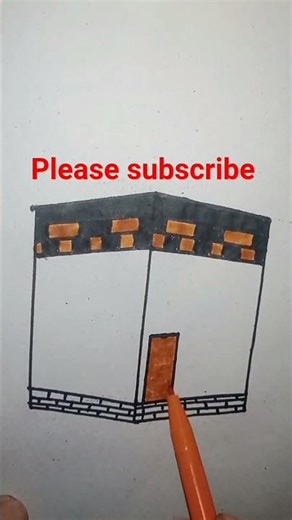 easy kaaba pencil drawing #drawingtutorial #drawing #pencilportrsit #drawingstyles #pencildrawing