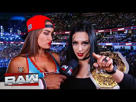 NIKKI BELLA & STEPHANIE VAQUER Challenge Raquel & Roxanne on RAW!