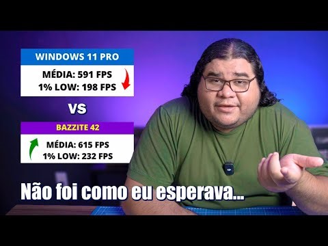 Instalei o Bazzite e comparei com o Windows 11 em jogos | RX 9060 XT no LINUX