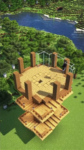 Aashu on Instagram: "Minecraft Treehouse 🏡 Follow For More Tutorial #minecraft #minecraftbuilding #minecrafttutorial #minecraftdaily #minecrafttreehouse"