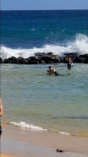 Poipu Beach Park "live" August 2023 south-shore Kauai in Hawaii