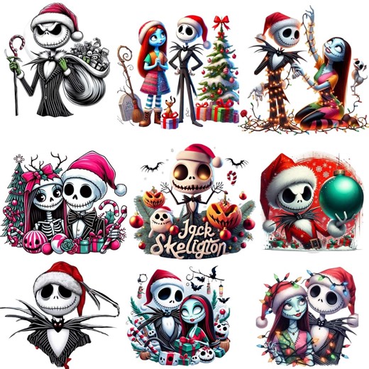 Festive Cartoon Character Clipart Bundle PNG | DIY Crafts - Etsy