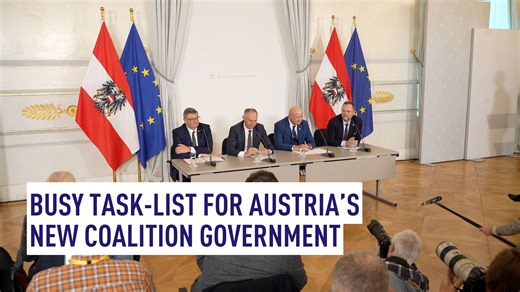 Tasklist for Austria's new coalition government: tackle migration, cut the budget, but boost the defense