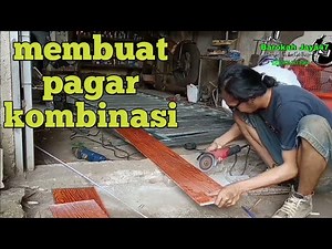 Making a minimalist wood combination fence until installation | Make a wood combination iron fence