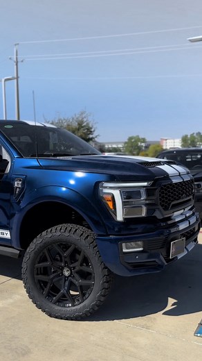The Boss. 🫡 2024 Shelby F150 Off-Road 💙🐍 #shelby #shelbyamerican #shelbyf150 #offroad #shelbytrucks #coyotev8 #supercharged #fordtrucks #blue #dallasfsp