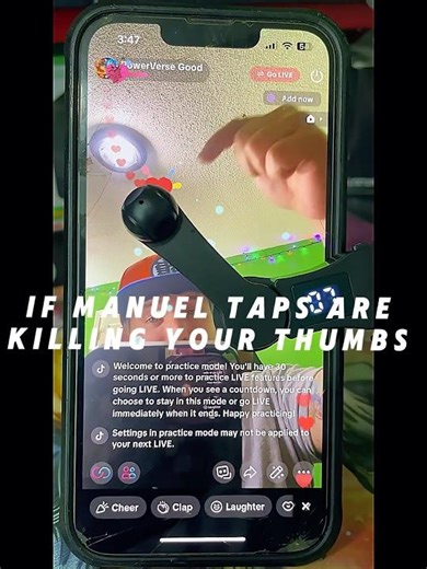 Auto Clicker = EZ Taps: Quiet, Adjustable, Digital Speed https://amzn.to/3Vno0iP