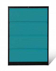 [Hot Item] China Knock-Down Lateral File Cabinet Metal Four Drawer Storage Office Furniture Unit Steel Filing Cabinet Supplier