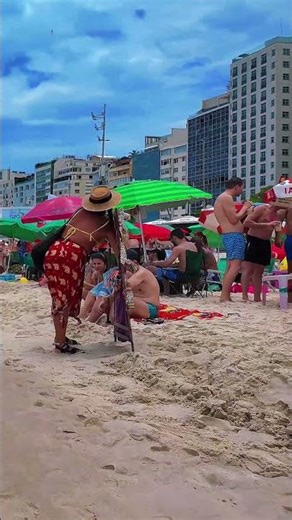 🏖️ AMAZING BEACH Copacabana, Rio de Janeiro, Brazil 🌴 #shorts