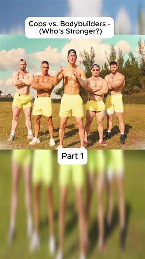 Cops vs. Bodybuilders - (Who's Stronger) #fyp #viral