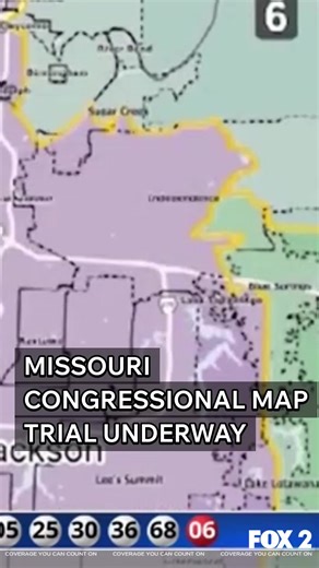 A trial is underway in Jefferson City over Missouri's newly drawn congressional maps. The ACLU of Missouri is representing Jackson County residents who argue the map should be put on hold until voters approve it. The map, passed by Missouri Republicans, aims to help them gain a seat in Kansas City. A group of Missourians have collected over 300,000 signatures to put the issue on the ballot in November. | Fox2Now