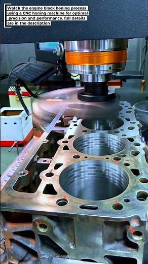 Engine Block Honing Process with a CNC Honing Machine