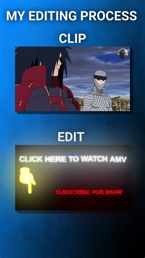 Madara uchiha's AMV's editing process