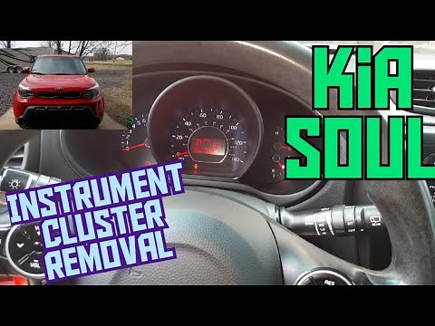 How to remove/replace the instrument gauge cluster in 2014-2019 Kia Soul