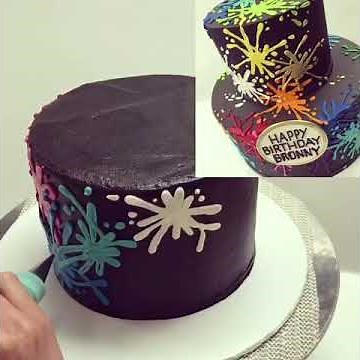 Buttercream LOVE: Paintball Cake Technique